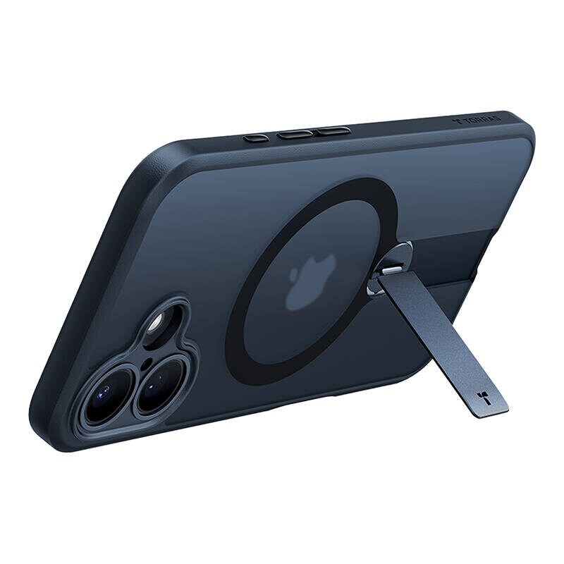Torras Pstand Spin-etui til iPhone 16 (sort)