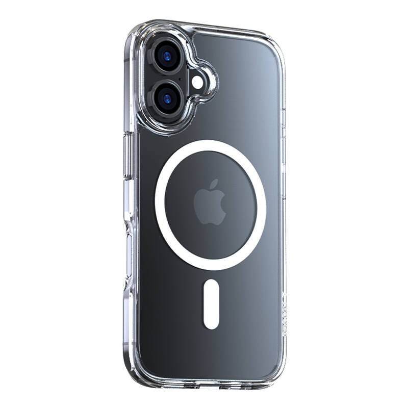 Torras Diamond-Mag Series-etui til iPhone 16 Plus (gennemsigtig)