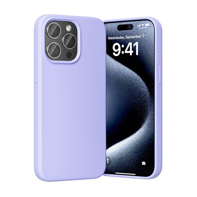 Vention KUFV0-30 Silikoneetui til iPhone 15 Pro (lilla)