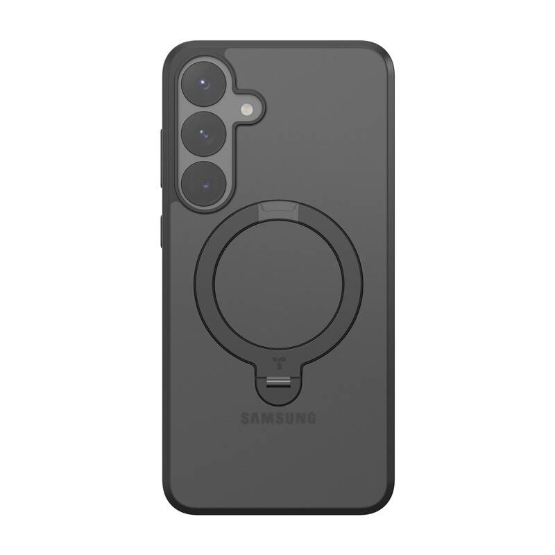 Torras Ostand Spin Series mobiltaske til Samsung S25 (sort)