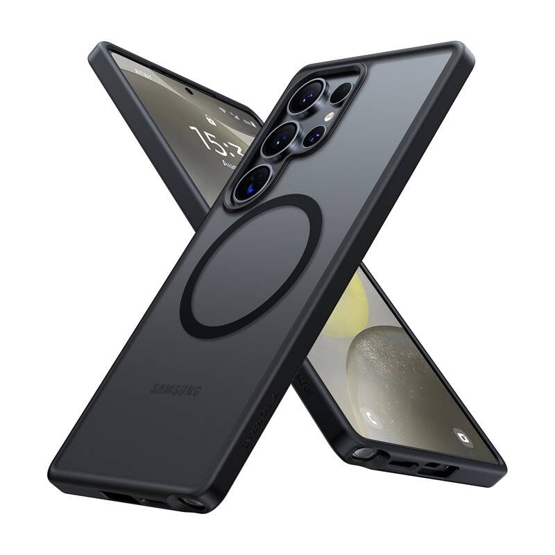Torras Phone Case Guardian Magnetic Series til Samsung S25 Ultra (sort)