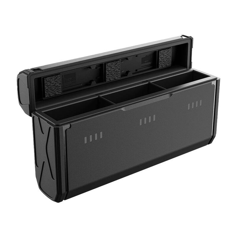 3-kanals Pocket multifunktionsopladningsboks TELESIN til GoPro Hero 9 / 10 / 11 / 12