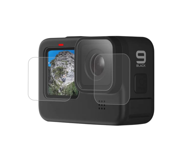 Hærdet glas til skærm og linse Telesin til GoPro Hero 9 / Hero 10 / Hero 11 / Hero 12 (GP-FLM-901)