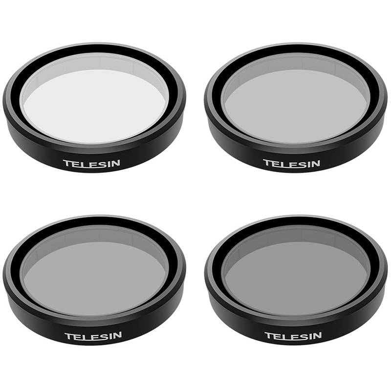Sæt med 4 TELESIN CPL/ND8/ND16/ND32-filtre til DJI Osmo Action 3 / 4 / 5