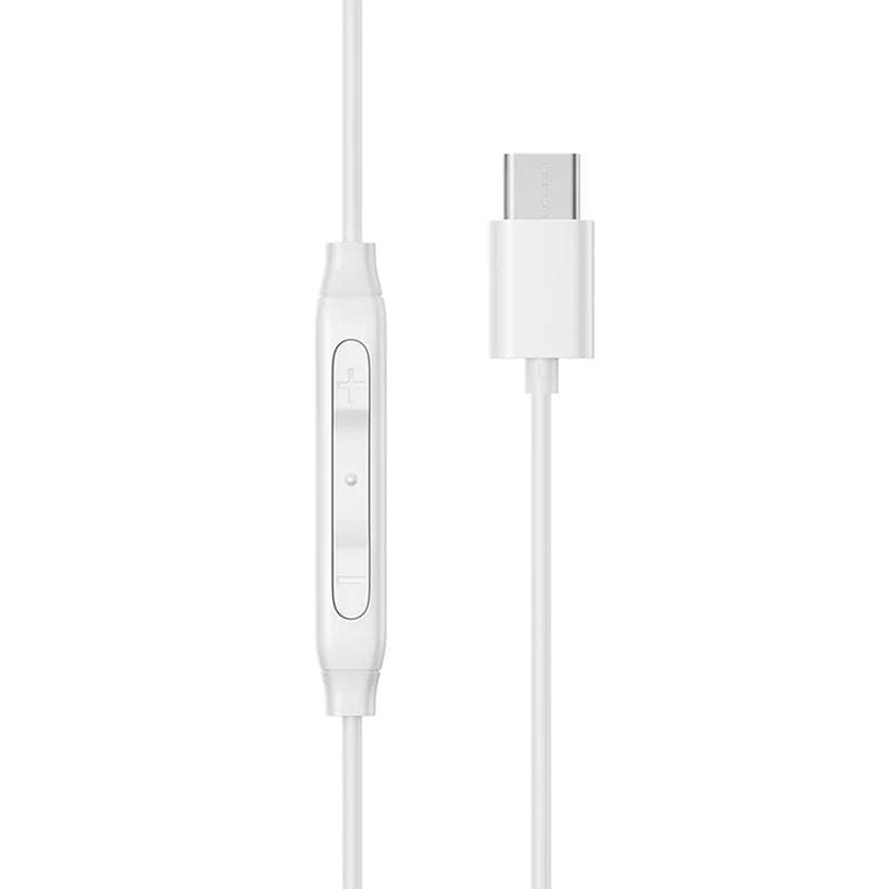 Høretelefoner med ledning Joyroom JR-EC05, Type-C (hvid)