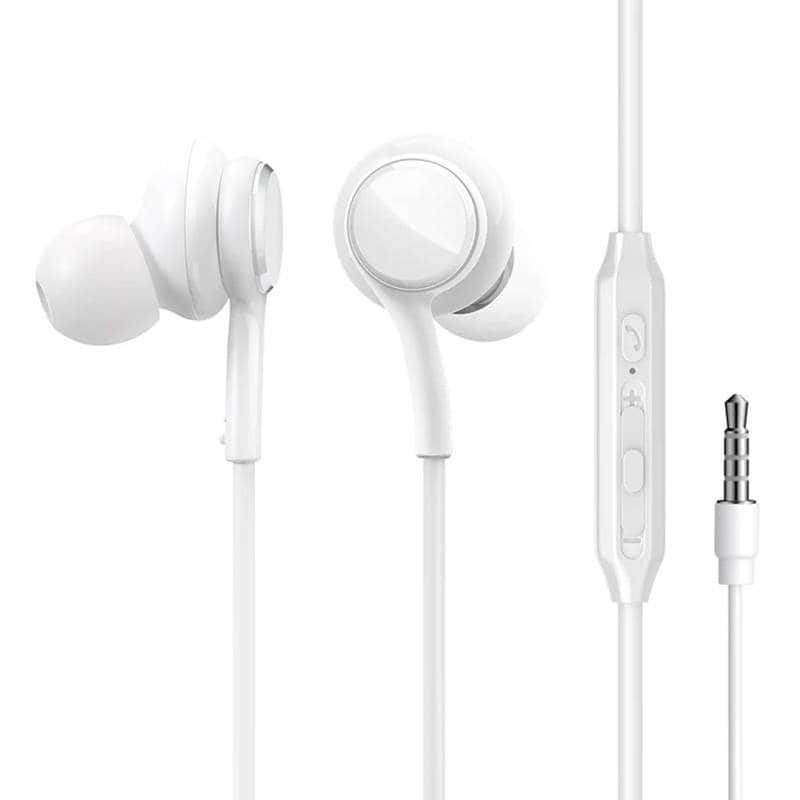 Høretelefoner med ledning JR-EW02, Half in Ear (hvid)