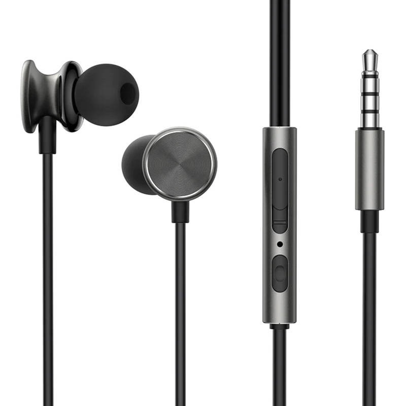 Høretelefoner med ledning JR-EW03, Half in Ear (mørkegrå)
