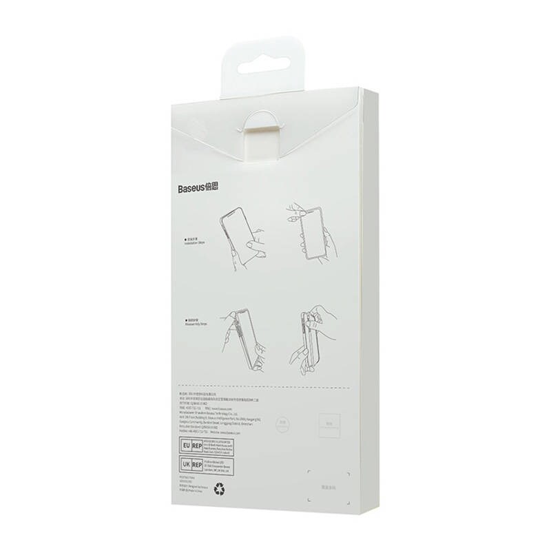 Baseus SuperCeramic Transparent Glass Case og hærdet glas sæt til iPhone 14 Plus