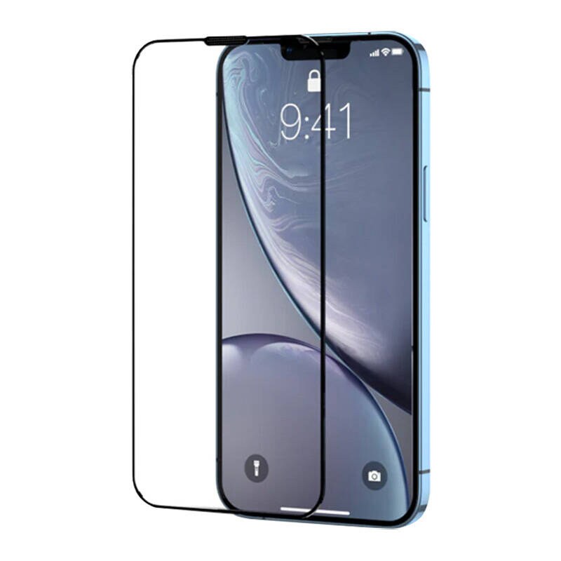 Hærdet glas Joyroom HQ-Z24 til iPhone 15 Pro Max med bagkant, støvtæt