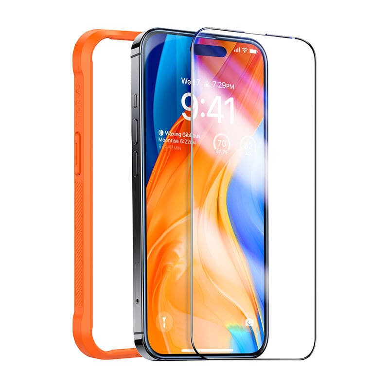 Hærdet glas til iPhone 15 Torras InstaII Master