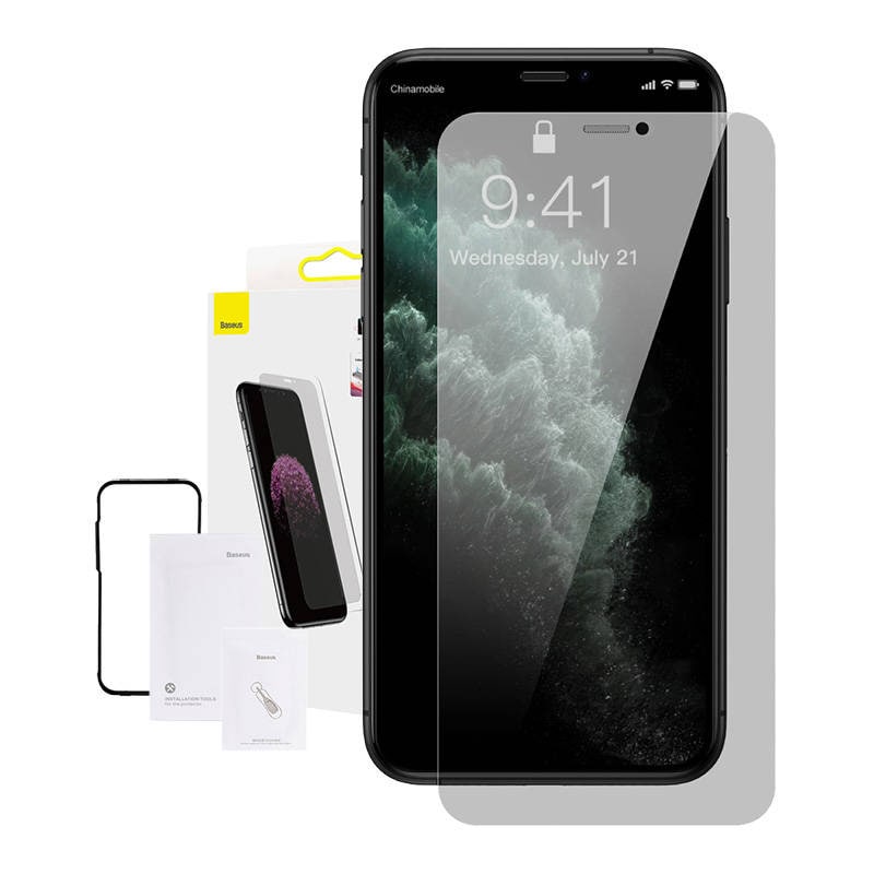 Baseus 0,3 mm hærdet glas i fuld skærm og fuld glas (1 stk. pakke) til iPhone XR/11 6,1 tommer