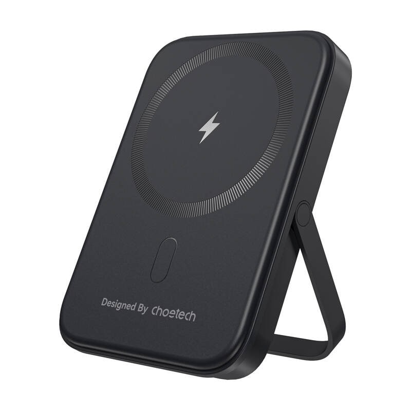 Choetech B742 5000mAh 20W PD magnetisk powerbank med stativ (sort)
