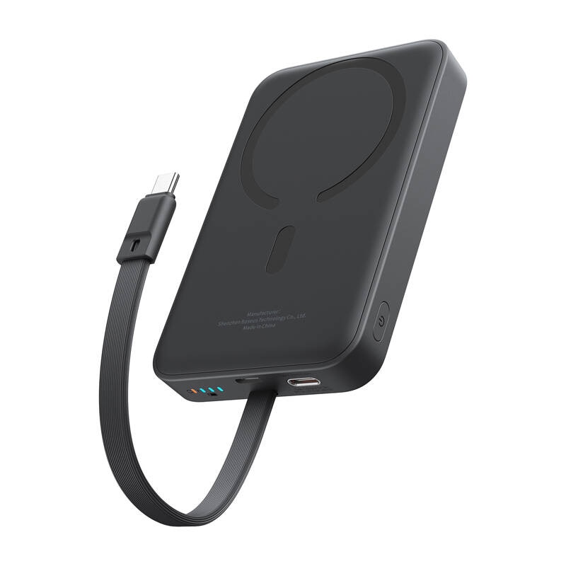 Baseus Mini 10000mAh 30W magnetisk powerbank (sort) Bayern Edition