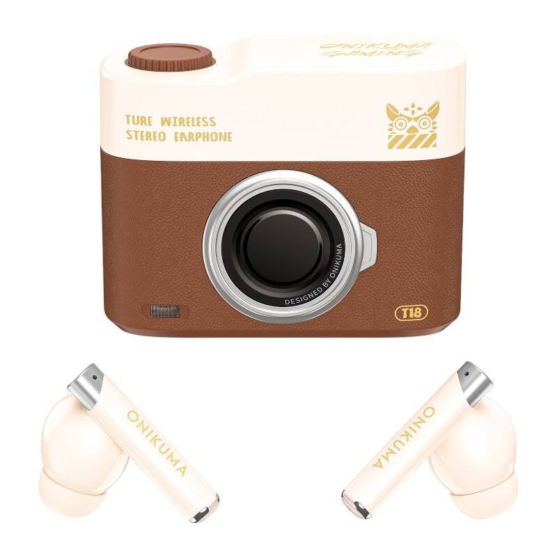 ONIKUMA Bluetooth In-Ear-hovedtelefoner T18 Brown
