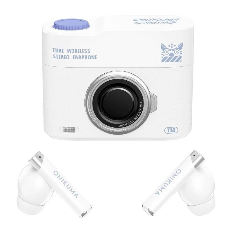 ONIKUMA T18 Bluetooth In-Ear Høretelefoner Hvid