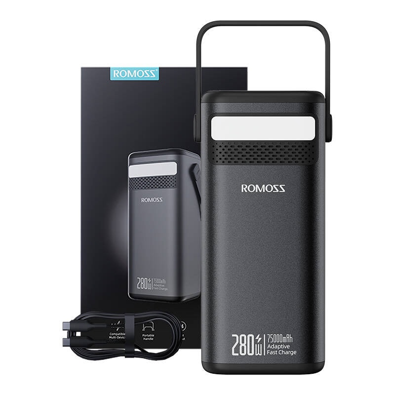 Powerbank Romoss PMT75-DC 75000mAh 280W , 240Wh(sort)