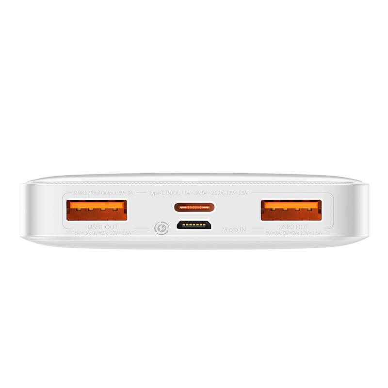 Powerbank Baseus Bipow 10000mAh, 20W (hvid)