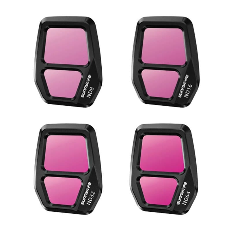 Sunnylife A3S-FI926 objektivfilter til AIR 3S 4pcs Mixture ND8+ND16+ND32+ND64