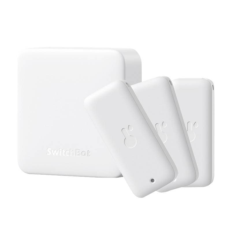 Sæt Smart fjernbetjening Hub + 3x Thermo-Hygrometer SwitchBot Hub Mini
