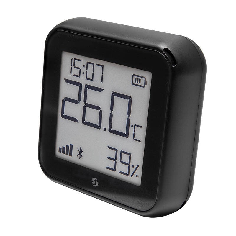 Shelly H&T Gen3 Temperatur- og fugtighedssensor, WiFi (sort)