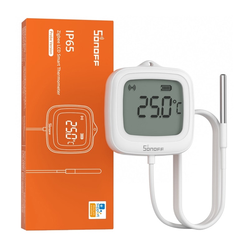 ZigBee LCD-temperatursensor Sonoff SNZB-02LD (med probe)