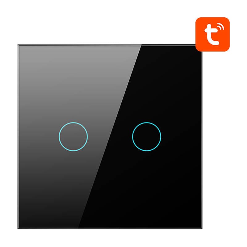 Smart lyskontakt ZigBee Avatto ZTS02-EU-B2 2-vejs TUYA (sort)