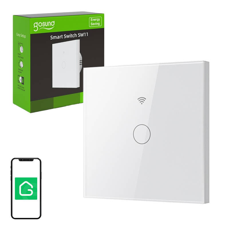 Smart Touch WiFi-lyskontakt Gosund SLS1 Single (valgfri N) Tuya