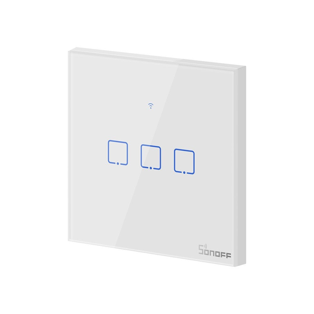 Smart Switch WiFi + RF 433 Sonoff T1 EU TX (3-kanals)