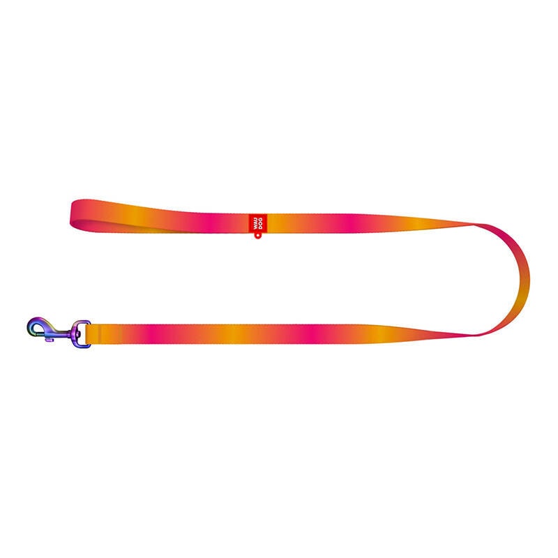 WAUDOG gradient nylon hundesnor, 15 mm bred, 122 cm lang, orange