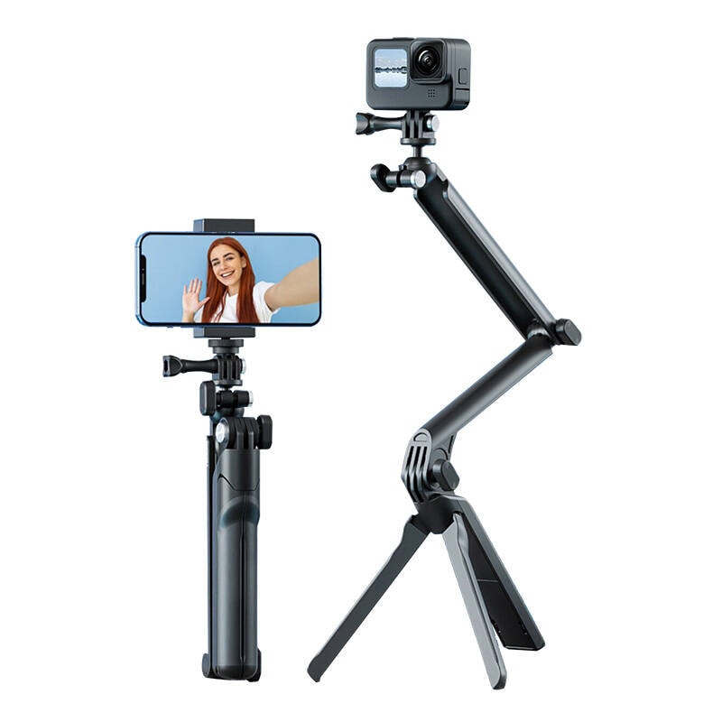 TELESIN 3-vejs selfie-stick-stativ til sportskameraer