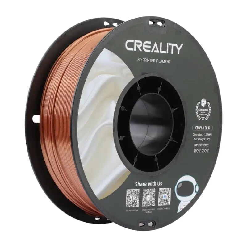 CR-Silk PLA Filament Creality (rød kobber)