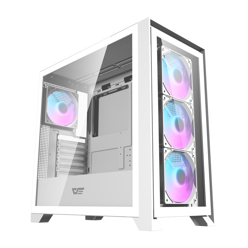 Darkflash DRX90 computertaske af glas (hvid)