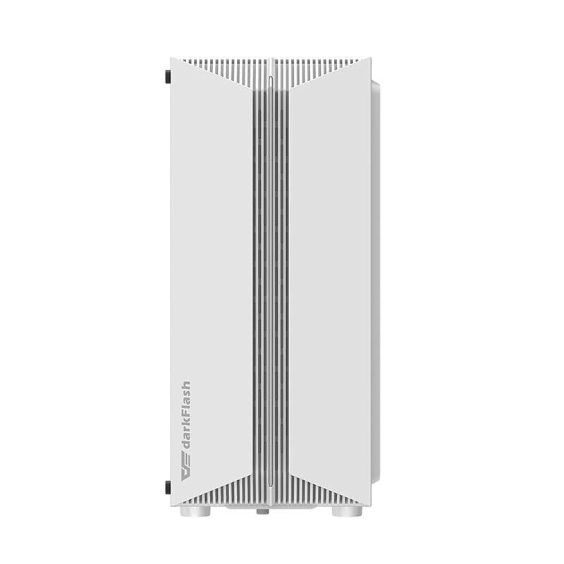 Darkflash DK151 LED-computerkabinet (hvid) + 3 RGB-blæsere