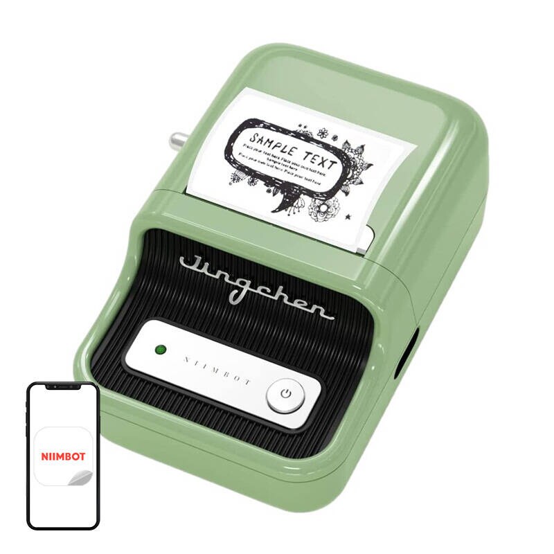 Niimbot B21 bærbar labelprinter (grøn)