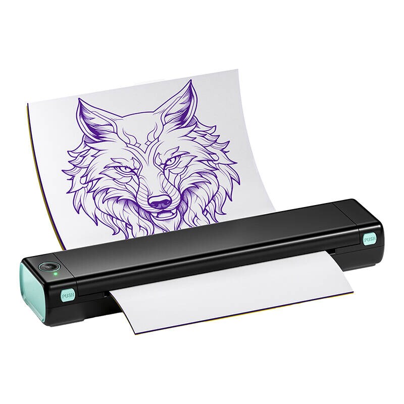 Phomemo tattoo bærbar labelprinter (sort og grøn)