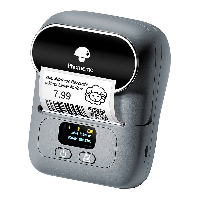 Phomemo M110 bærbar labelprinter (grå)