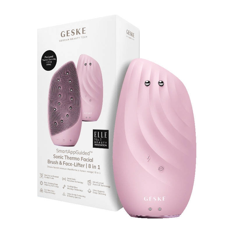 Sonic Thermo Facial Brush & Face-Lifter 8in1 Geske med APP (pink)