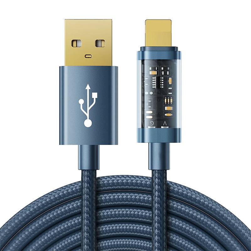 Datakabel til USB-A / Lightning / 2,4A / 2 m Joyroom S-UL012A20 (blå)