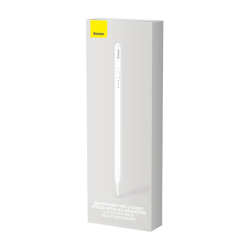 Smooth Writing Stylus med LED-indikatorer (aktiv) Hvid