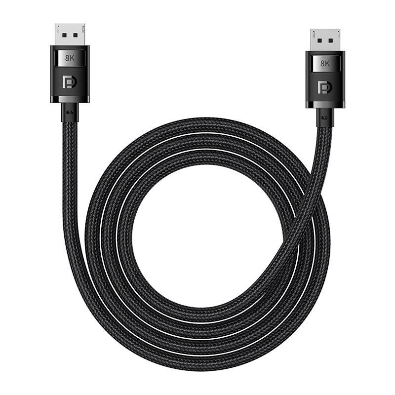 DP 8K til DP 8K-kabel Baseus High Definition 2m (sort)