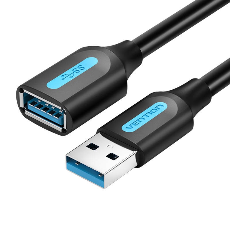 Forlængerkabel USB 3.0 A han-hun Vention CBHBD 0,5 m sort