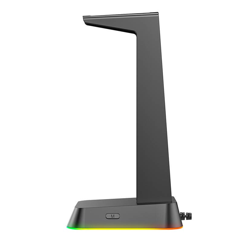 ONIKUMA hovedtelefonstativ med RGB og USB-hub – Sort