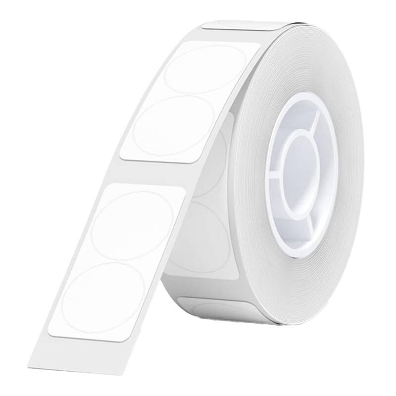Termoetiketter Niimbot klistermærker T 14x28mm 220 psc (Hvid rund)