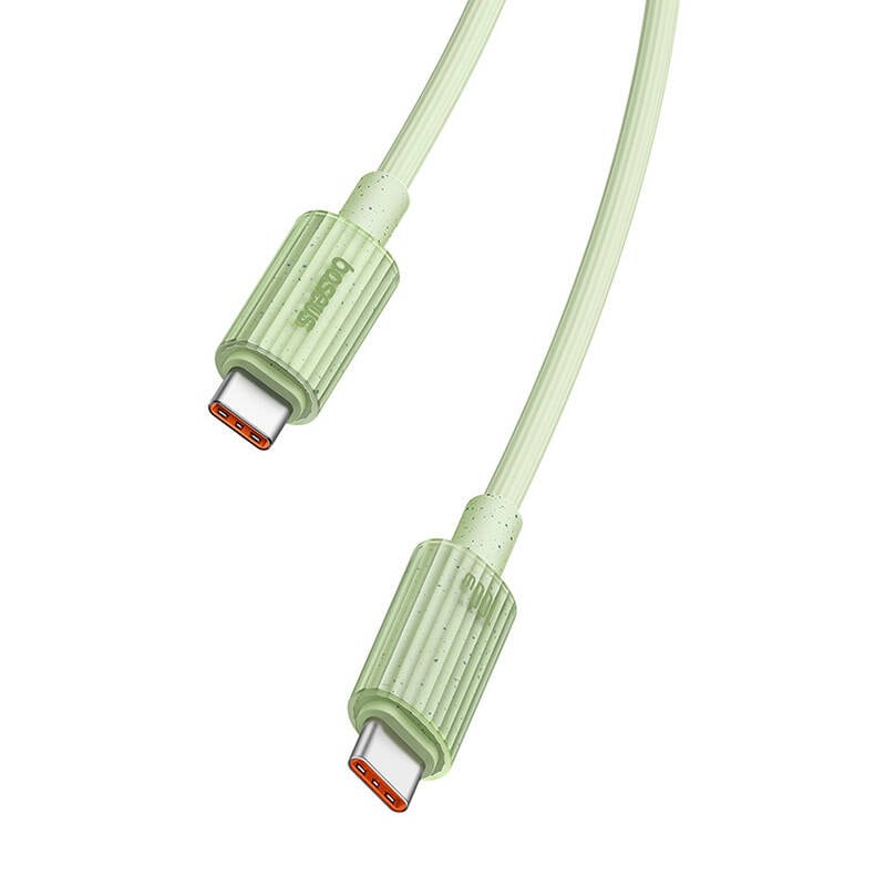 Hurtigopladningskabel Baseus USB-C til USB-C Habitat Series 2m 100W (grøn)