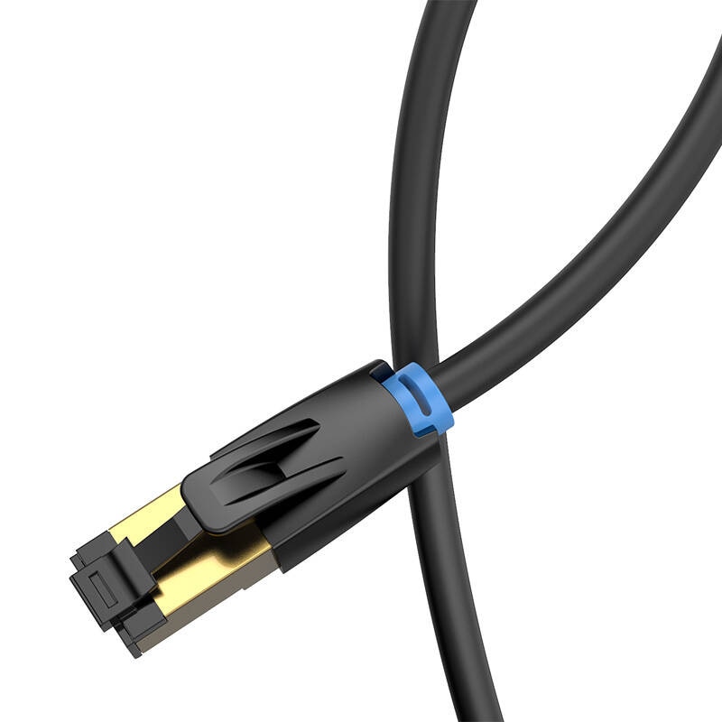 Netværkskabel CAT8 SFTP Vention IKABI RJ45 Ethernet 40Gbps 3m Sort