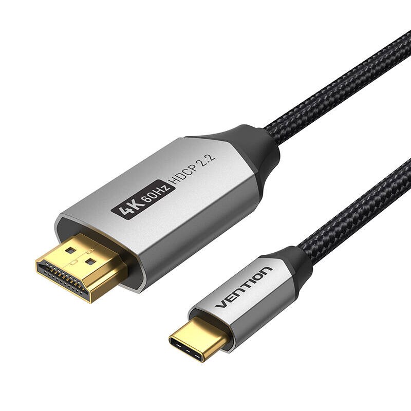 USB-C do HDMI 2.0-kabel Vention CRBBF 1m, 4K 60Hz (sort)