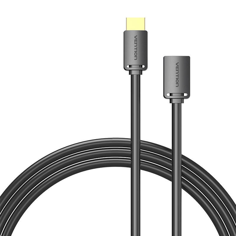 HDMI 2.0 han til HDMI 2.0 hun forlængerkabel Vention AHCBH 2m, 4K 60Hz, (Sort)