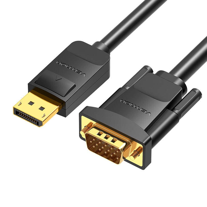 DisplayPort til VGA-kabel Vention HBLBI 3m, 1080P 60Hz (sort)