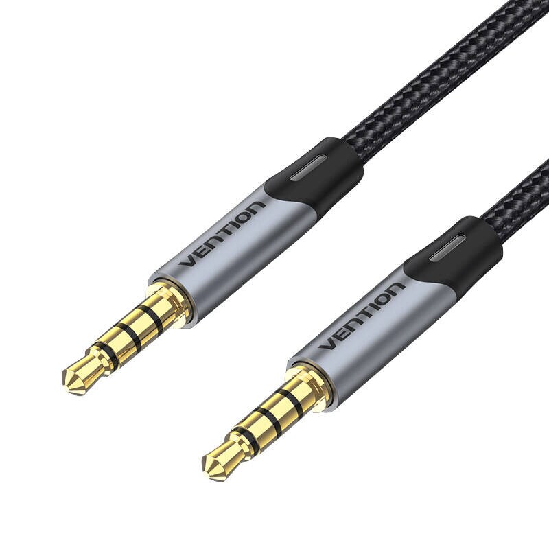 Kabel Audio TRRS 3,5 mm mini jakc Vention BAQHF 1m grå