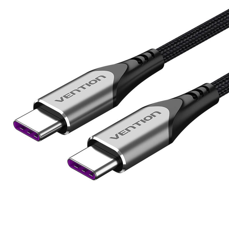 USB-C 2.0 til USB-C-kabel Vention TAEHG 1,5 m PD 100W grå